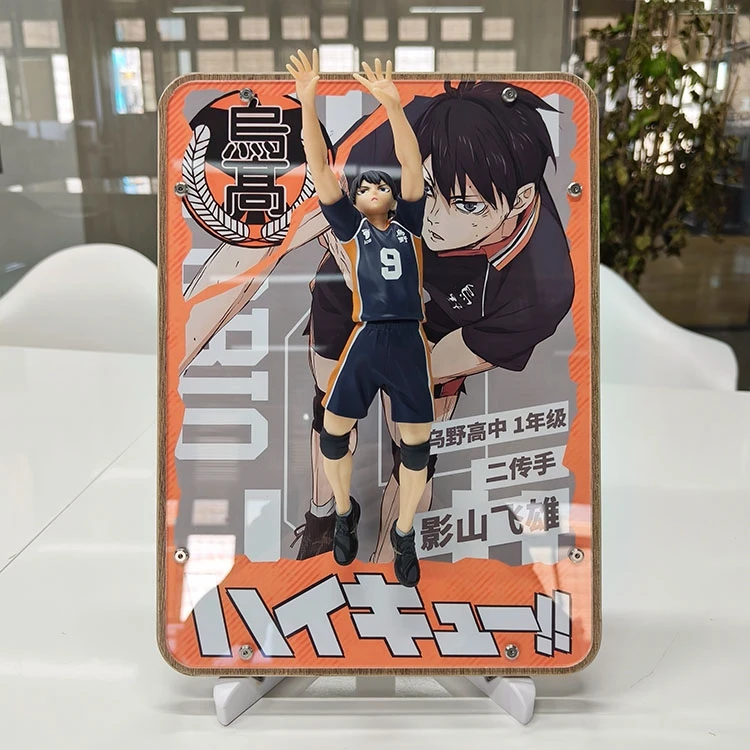 

Anime Haikyuu!! Shoyo Hinata Akaashi Keiji Kotaro Bokuto Cosplay Three-dimensional Decorative Painting Handmade Model Ornaments