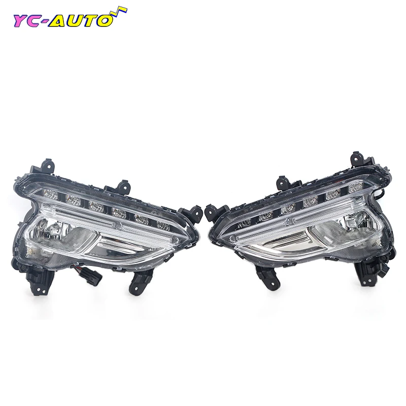 Car Assembly Accessories For For Hyundai Santa Fe Sport IX45 2016 2017 2018 LED Daytime Running Light Fog Light Headlight