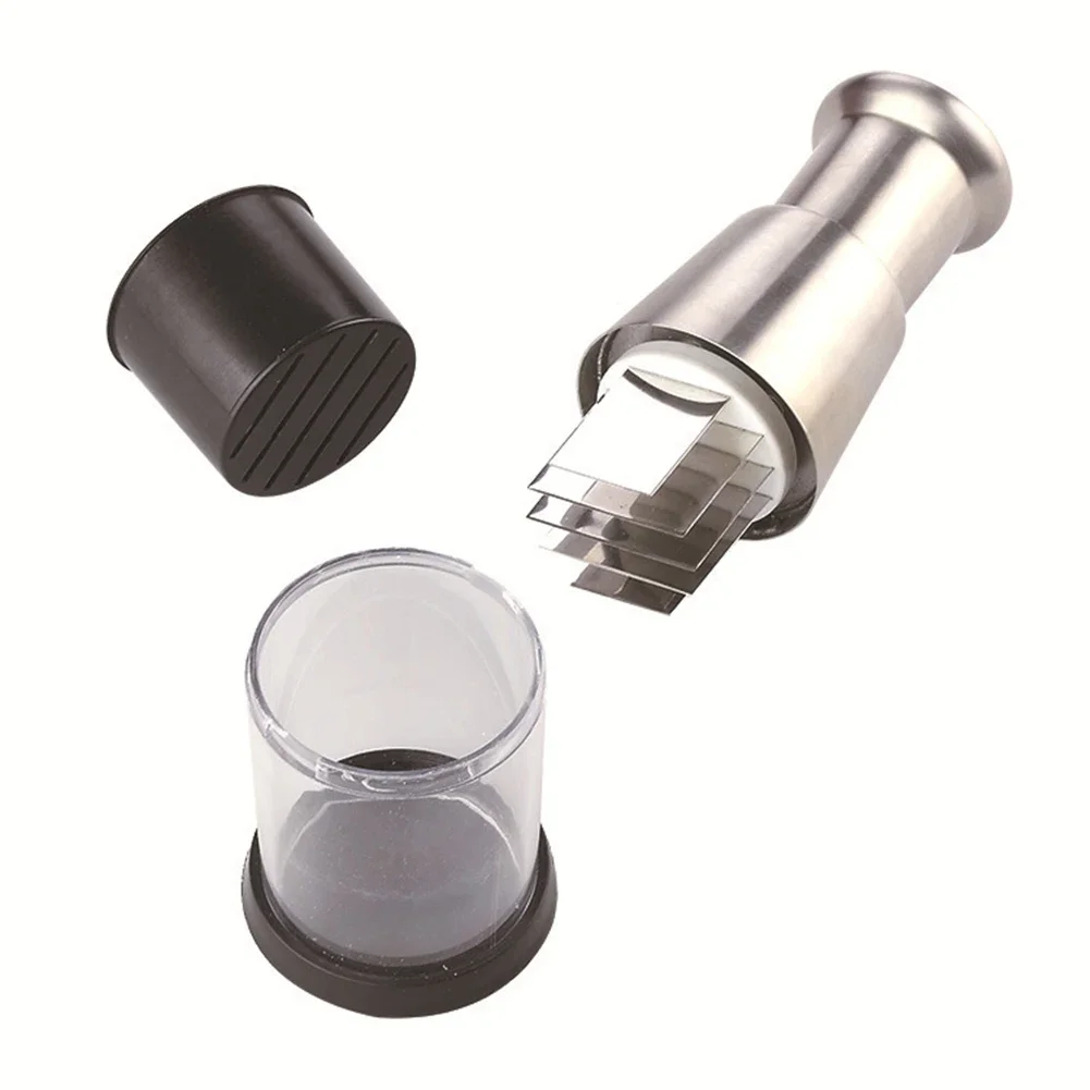 مفرمة يدوية يدوية من الفولاذ المقاوم للصدأ أدوات مطبخ مفرمة طعام مفرمة ثوم صغيرة لمكسرات الأعشاب والزنجبيل والثوم #6