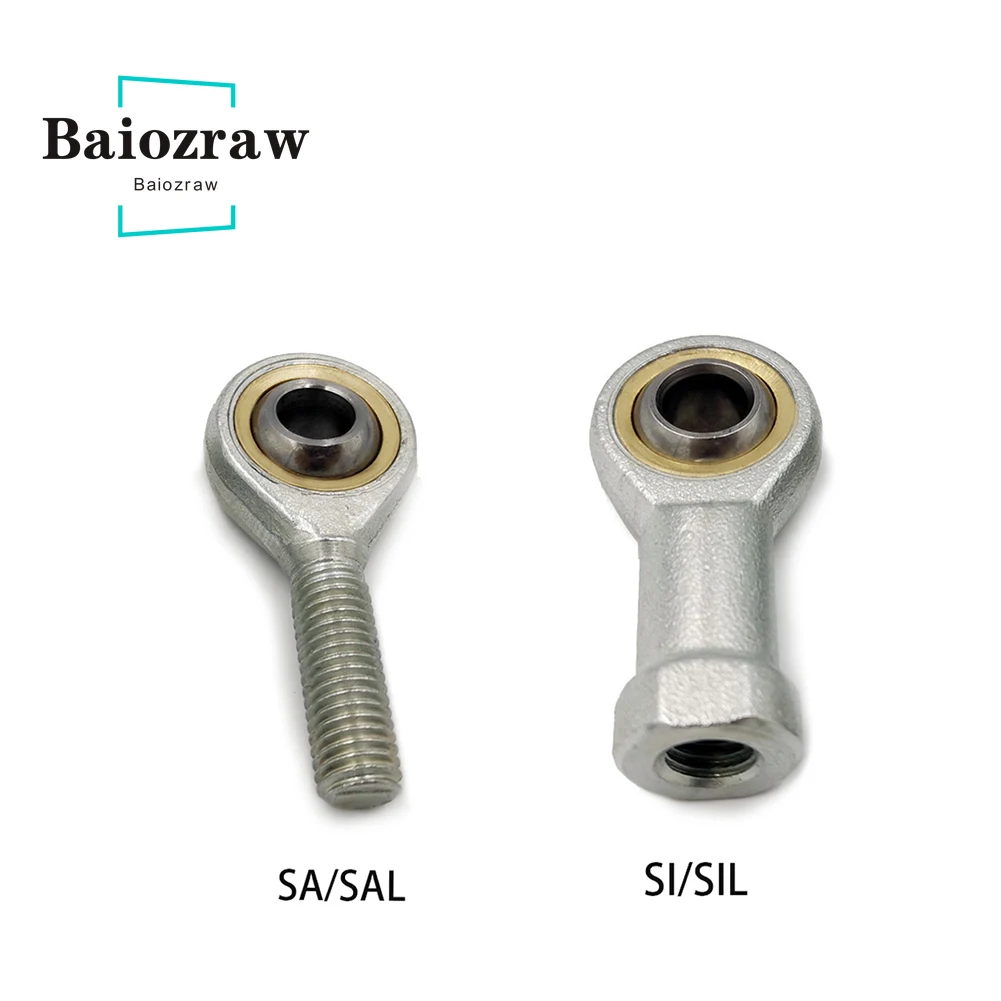 

1PCS SI/SIL/SA/SAL Joint Bearing Inner Hole 5mm-30mm Metric Male Left Female Right Hand Thread Rod End Joint Bearing