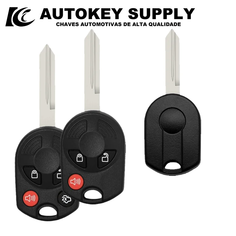 

Autokey supply AKFDS256 3 4 Buttons Remote Key Shell Case For Ford