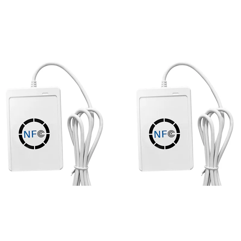 【新品】2X ACR122U RFID IC スマートカードリーダーデュプリケーター非接触ライターコピー機書き込み可能クローン 13.56Mhz ID IC カードコピー機