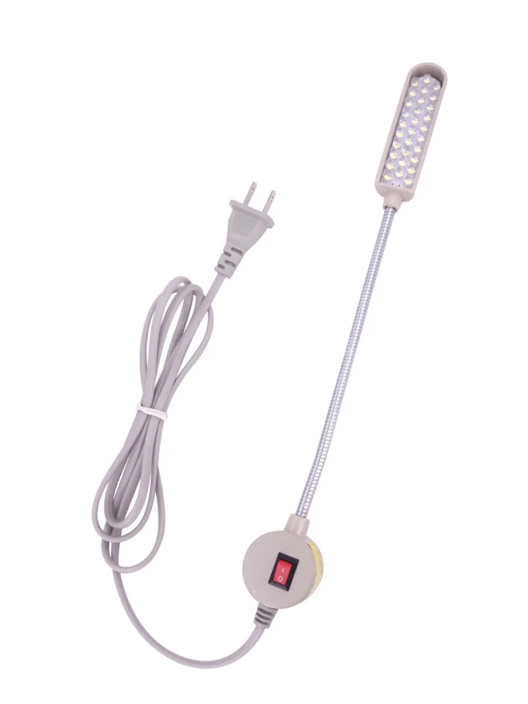 30 led máquina de costura luz dobrável pescoço de ganso costura led luz de trabalho mesa base