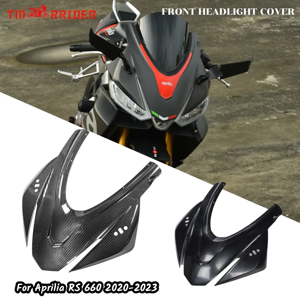 

Motorcycle Accessories For Aprilia RS660 RS 660 2020 2021 2022 2023 ABS Front Headlight Cover Panel Headlamp Upper Cowl Fairing