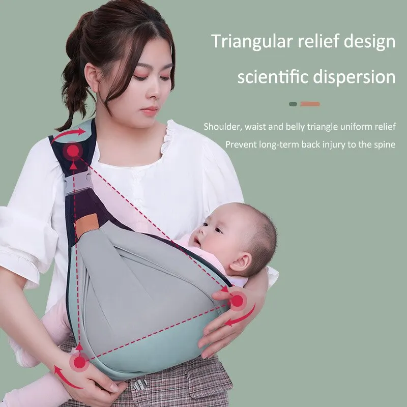 Zelená 1 ks děťátko závěs ergonomická bezpečný a upevnit M poloha tělesa pohodlné babywearing doručovatel