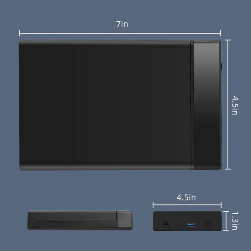 External HDD Case 2.5/3.5 Inch SSD External Hard Drive Box Enclosure SATA To USB 3.0 Hard Disk Case Adapter EU Plug Easy To Use