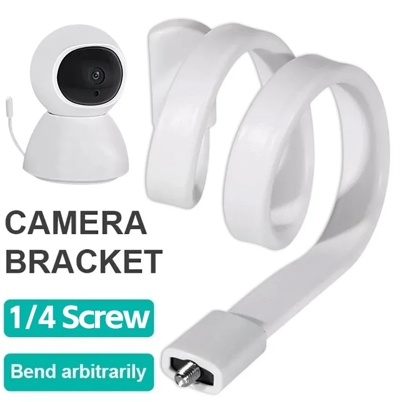 Universal Baby Monitor Bed Bracket Multifunction Camera Holder 1/4 Screw Flexible Clip Hose Camera Mount Adjustable Long Arm