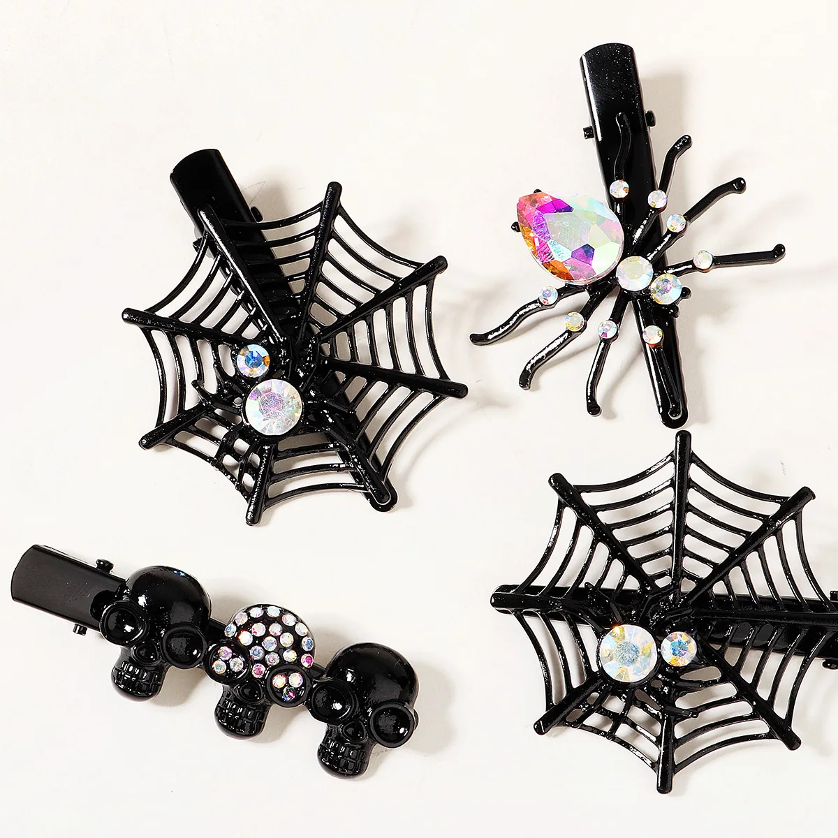 Halloween Spinne Haars pangen für Frauen Mädchen Pony Haarnadeln Strass Haars pangen Festival Prinzessin Haarschmuck Schmuck – Detail 22