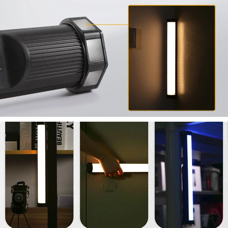 Vectorgear BL240 LED RGB مصباح أنبوبي ثنائي اللون 2600K-6000K التصوير الإضاءة CCT HSL صور كاميرا فيديو يده أنبوب عصا