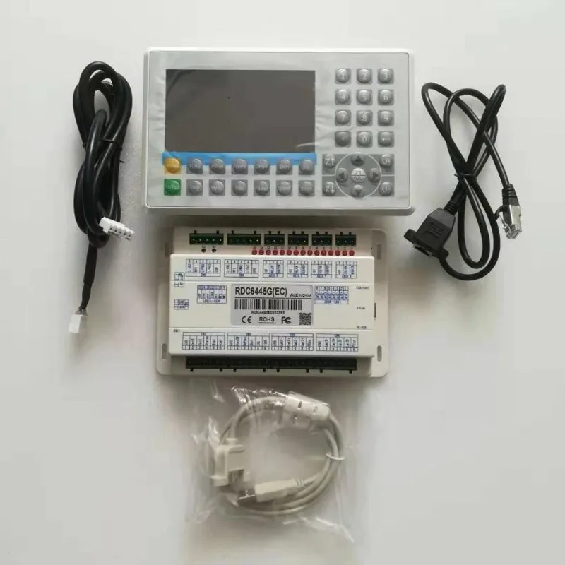 Ruida Latest Generation 4-axis Motion Controller with 5 TET Color Display Panel Co2 Laser Cutting&engraving Control System