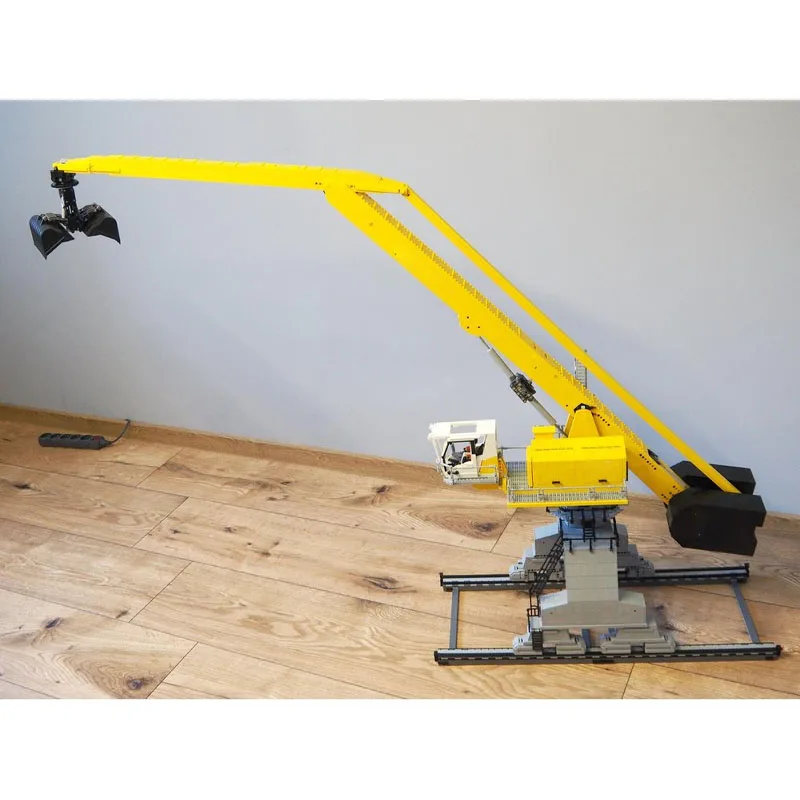 MOC-187812 Material gigante totalmente teledirigido, modelo de bloques de construcción con ladrillos, piezas 9605, juguete para regalo de cumpleaños para niños