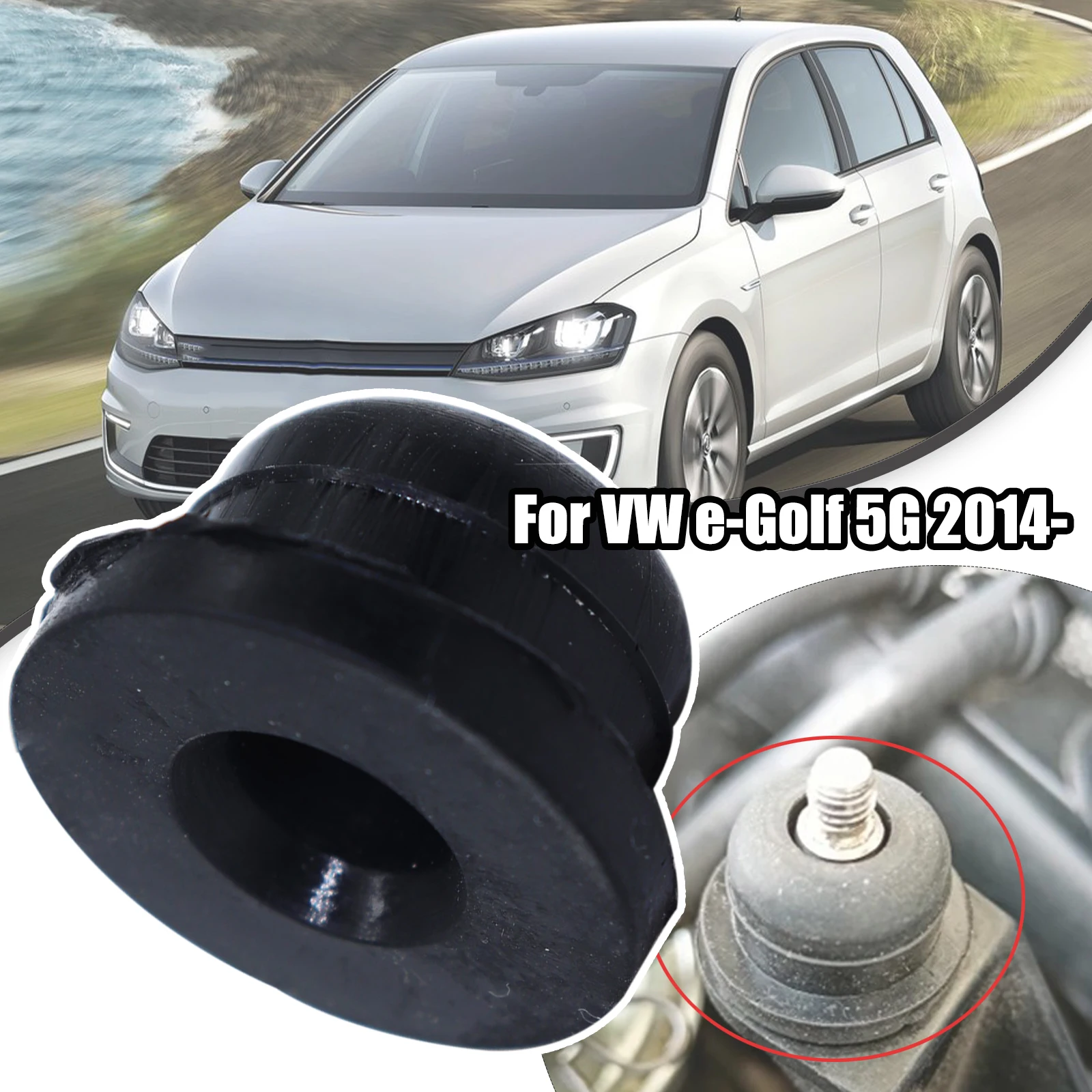 Junta de montagem de borracha Cap Clip Plug, lavadora pára-brisas, selo da bomba do farol, reservatório de água, VW, e-Golf 5G, 2014- Eos 1F, 2006-2016