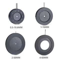 Manual Zoom Adjustable Mechanical Iris Diaphragm Aperture for Microscope and Camera Adapter