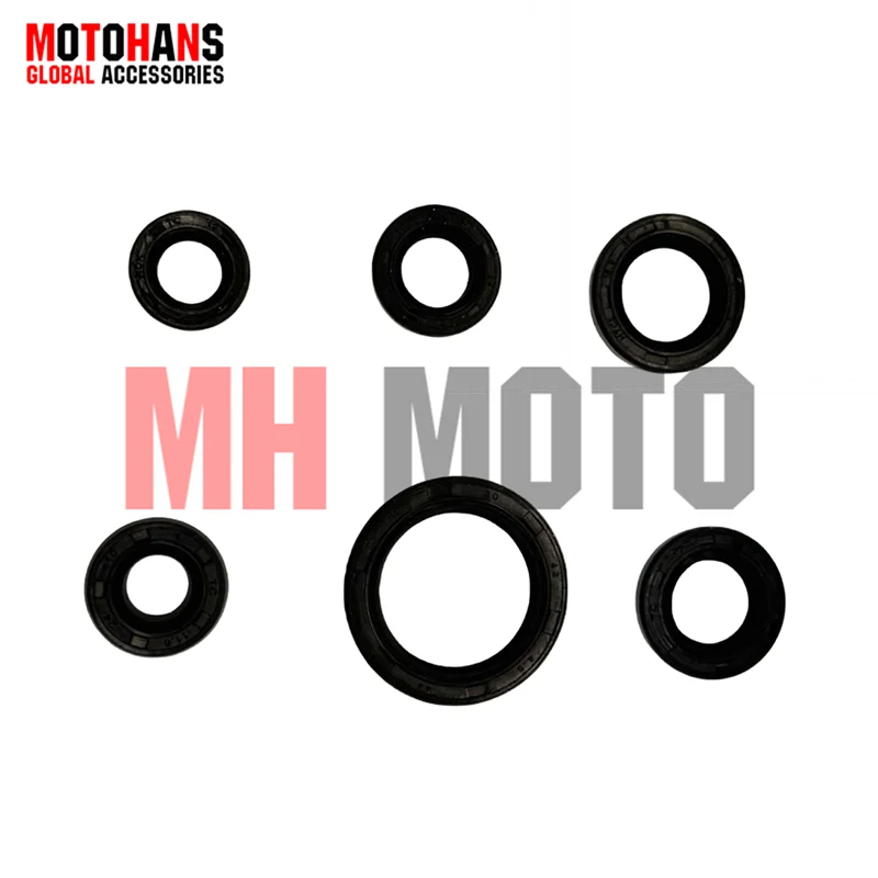 ÖLDICHTUNGSSET 6 TEILE/SATZ FÜR C50 C90 C100 C110 ATV110 WAVE110S 30*42*4,5 18,9*30*5 17*29*5 13,7*24*5 11,6*24*10 12*21*4