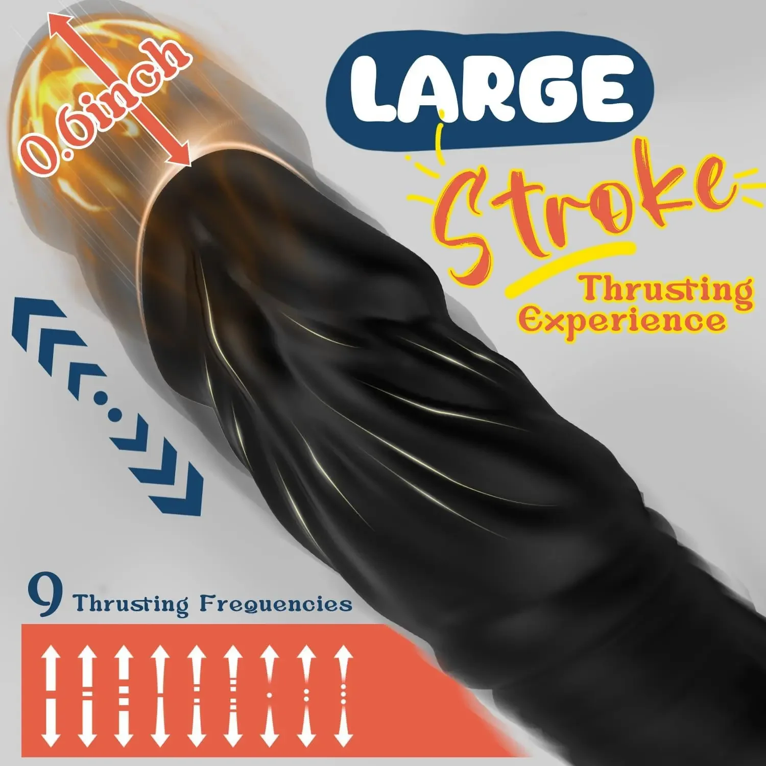 Plugue Anal Vibratório Masculino Vibrador Anal Empurrante Massageador de Próstata Vibradores em Forma de Dildo Anel Duplo do Galo de Silicone 5 em 1