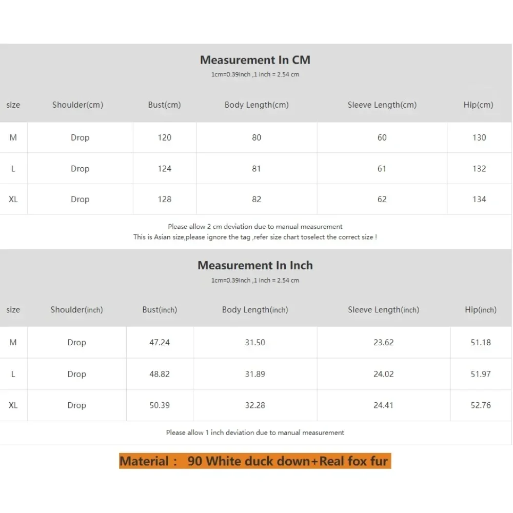 Casual Winter Jacket Women Thick Warm Streetwear White Duck Down Coat Hooded Natural Real Fox Fur Outerwear Puffer Jacker