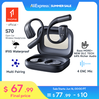 1MORE S70 Open Ear Wireless Headphones Bluetooth Earphones IPX5 Waterproof Gaming Accessories  Headset flash-sale Fast Charge