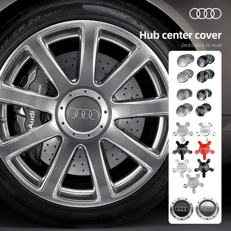 

4pcs 60mm 61mm 68mm 69mm 135mm 146mm Wheel Center Cap Hub Covers Badge 4B0601170 for Audi A3 A4 A5 A6 A7 A8 S4 S6 Accessories
