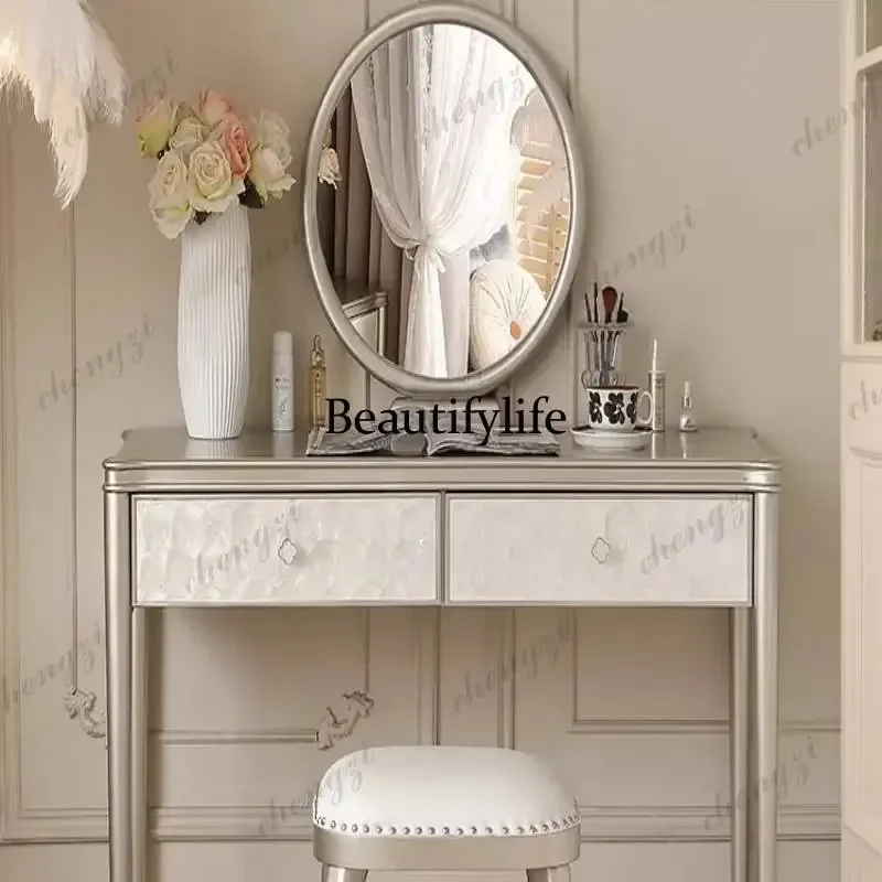 

Antique Wood Vanity Desk Luxury Decorations Salon Dressing Vanity Desk Bedroom Room Organizer Tavolo Trucco Furniture Home