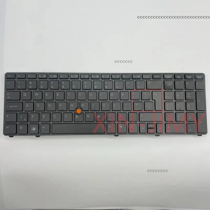 Teclado retroiluminado UI de 8760w para Hp Elitebook 8760w 8770w con tecla Enter grande