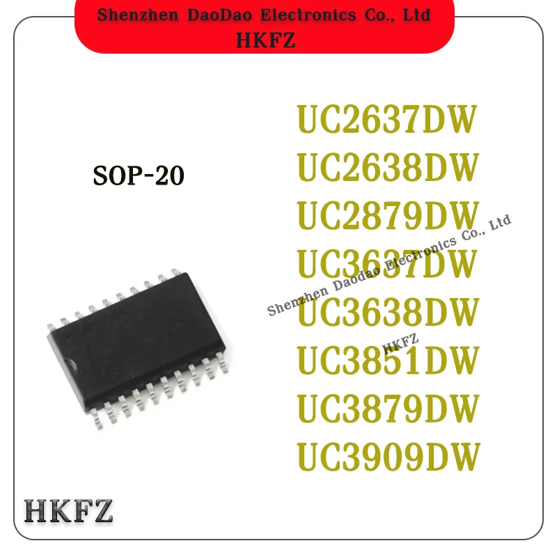 

Quality Brand New UC2637DW UC2638DW UC2879DW UC3637DW UC3638DW UC3851DW UC3879DW UC3909DW IC Chip SOP-20