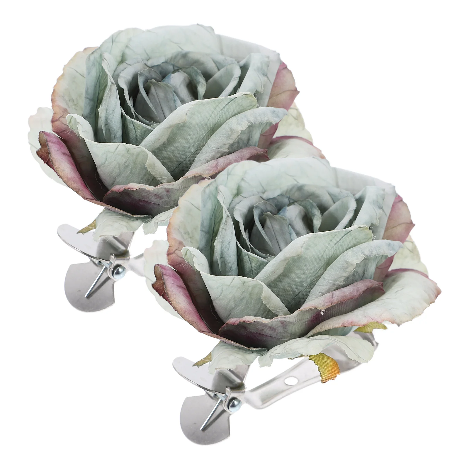 

2pcs Rose Flower Curtain Tieback Clamp Stainless Steel Cloth Drapery Holder Clips For Living Room Bedroom Kitchen Bathroom
