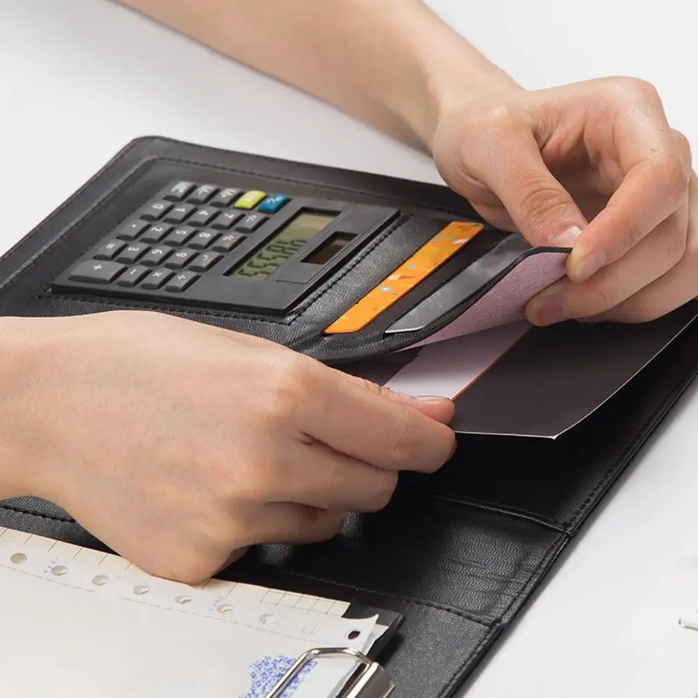 Storage Lightweight Document Paper File Folder with Calculator Home Supply