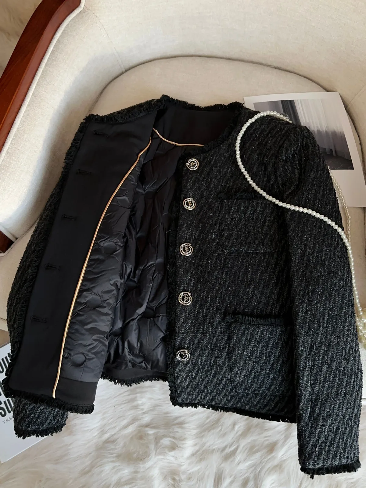 

New National Stand Bla Camere Weave Du down Vest Heavy Industry Faion Inner Core A72075 Women's Winter Coat