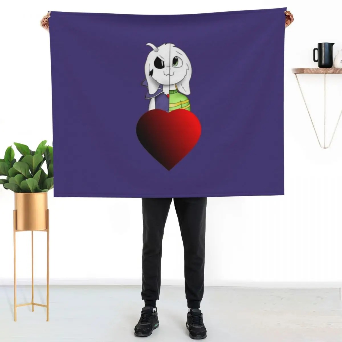 

Asriel Dreemurr 2 faced Throw Blanket Easy Care Comfortable Blanket for Couch