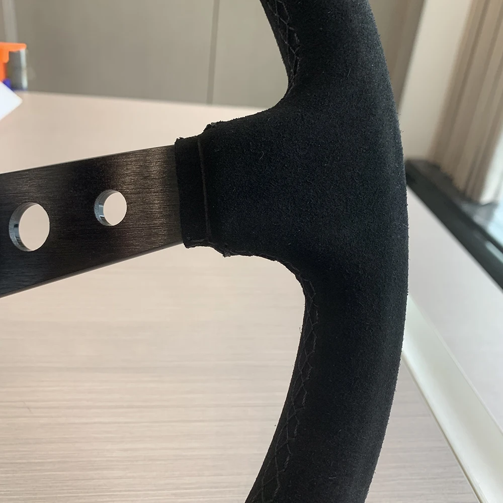 TIYPEOR DEEP DISH suede drift 14 inch 350mm steering wheel