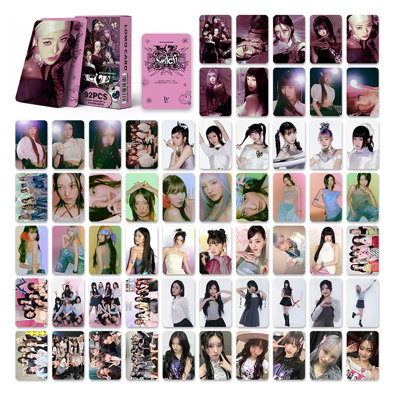 60+32Pcs/Set Kpop ive Lomo Card Idol THE 2ndEP IVE SWITCH Album New Photo Print Cards Picture For Fans Collectible Cards