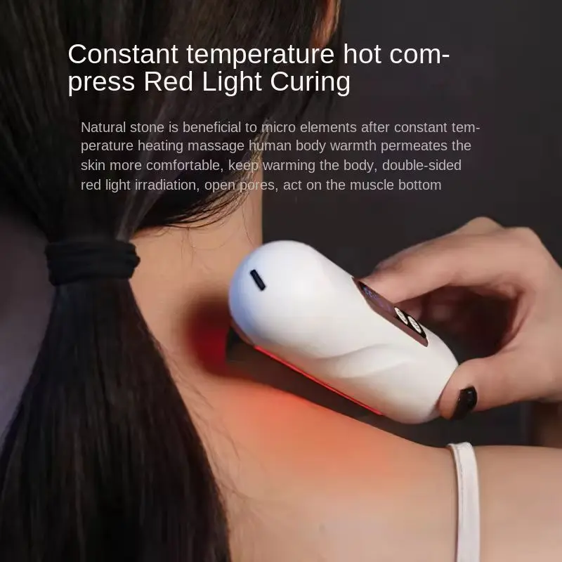 Convenient Electric Gua Sha Board Needle Stone Constant Temperature Gua Sha Meter Relaxation Gua Sha Massage Whole Body Pulling