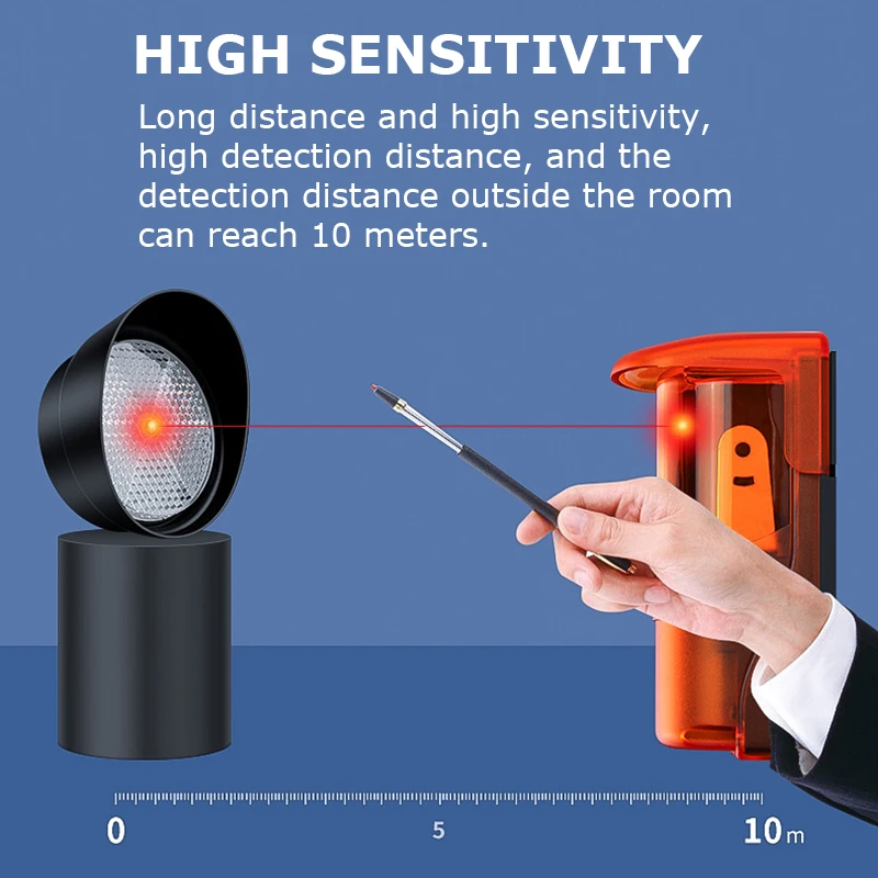 Reflective Infrared Cross-fire Alarm Detector Door Window Anti-theft Alarm Automatic Door Switch Infrared Correlation Detector