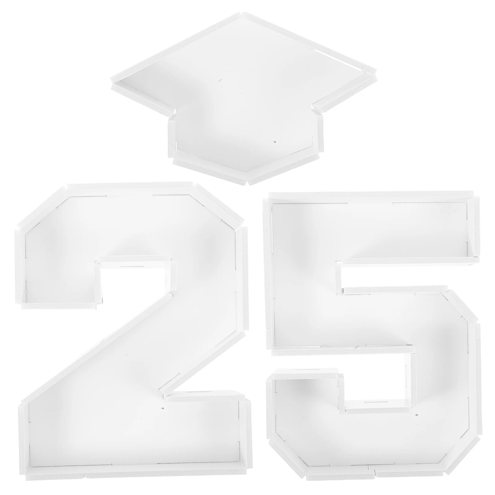 

2pcs Candy Box Fillable Chocolate Container Snap Together Dessert Boxes Graduation Number Holder Strawberries Storage Kitchen