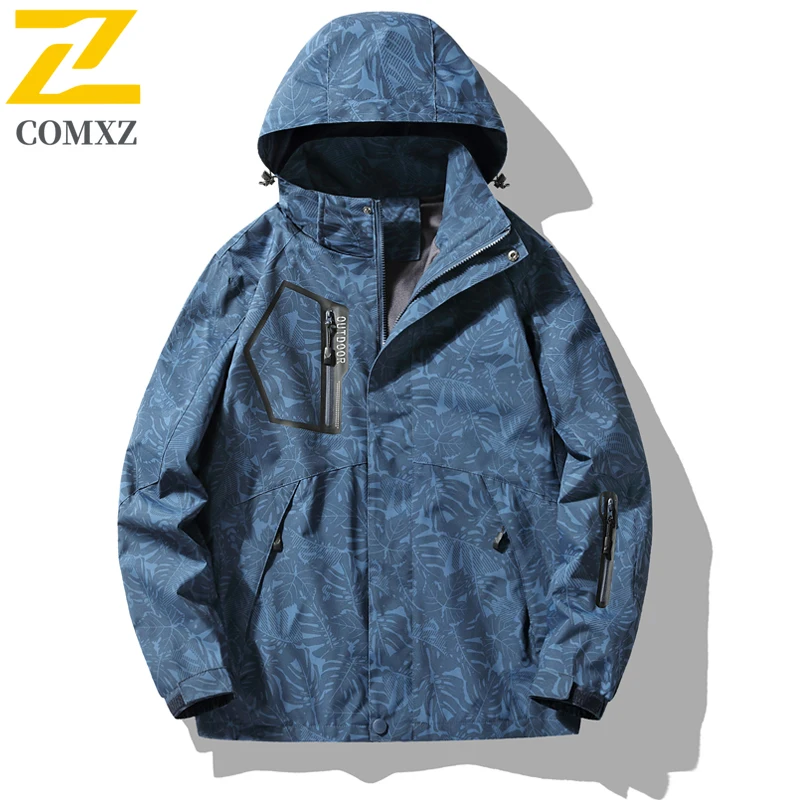 

Новинка 2025 года, мужская и женская модная универсальная ветрозащитная водонепроницаемая дышащая куртка с капюшоном, уличная походная куртка