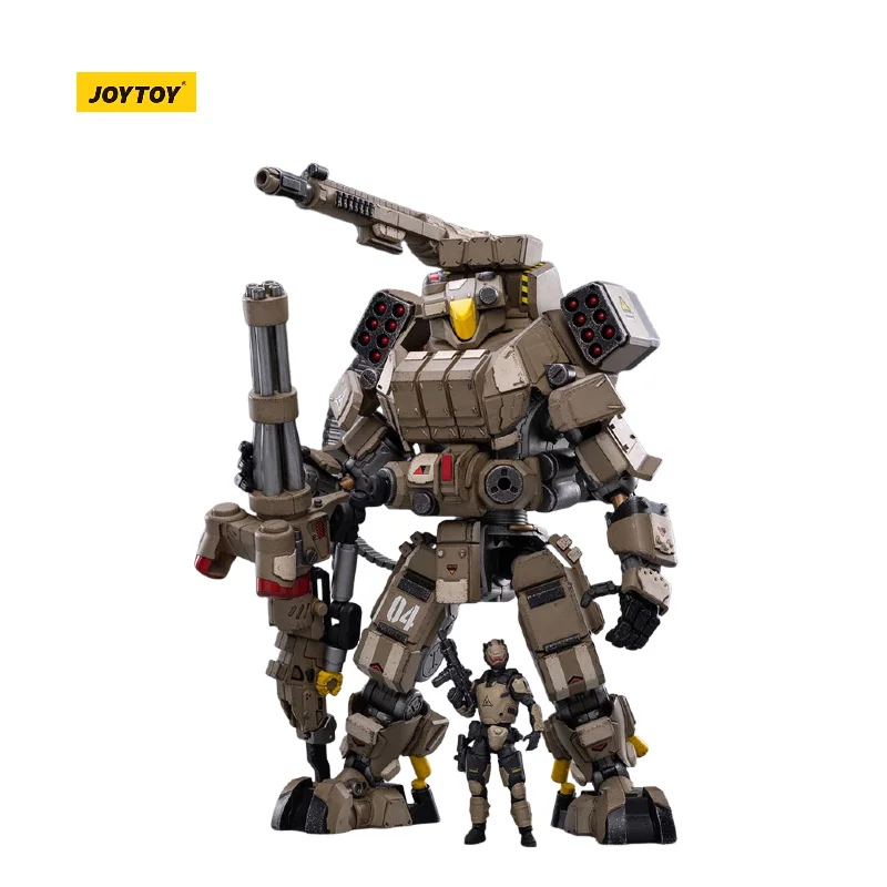 In Stock JOYTOY Dark Source Iron Wrecker 04 Heavy Firepower Mecha 1/25 Sci-Fi Action Figure Collectible Toy With Matching Pilot