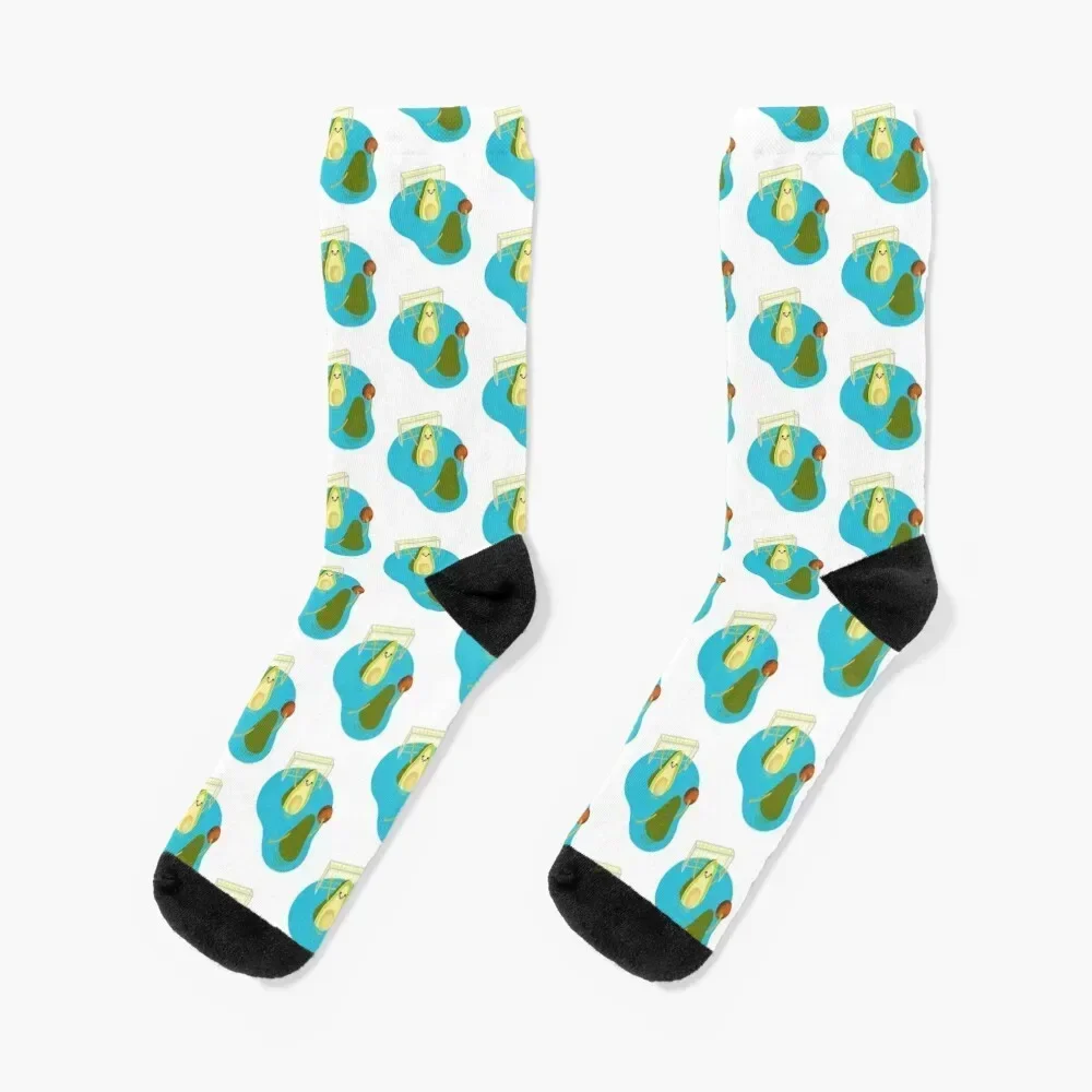 Avocados Playing Waterpolo Socks colored gifts kids Male Socks Women's