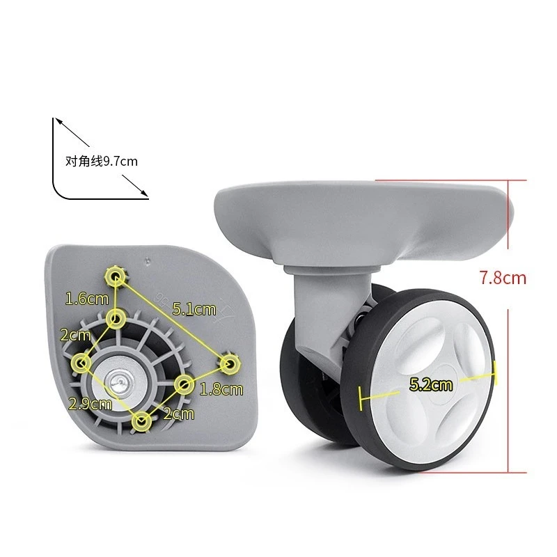 A-56 trolley case, wheels, Meilu 24Q suitcase, wheels, password case, universal wheel repair and replacement accessories