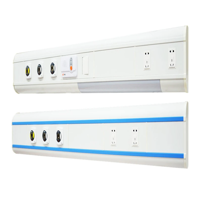 1500mm length hospital bed head unit panel gas outlet for hospital