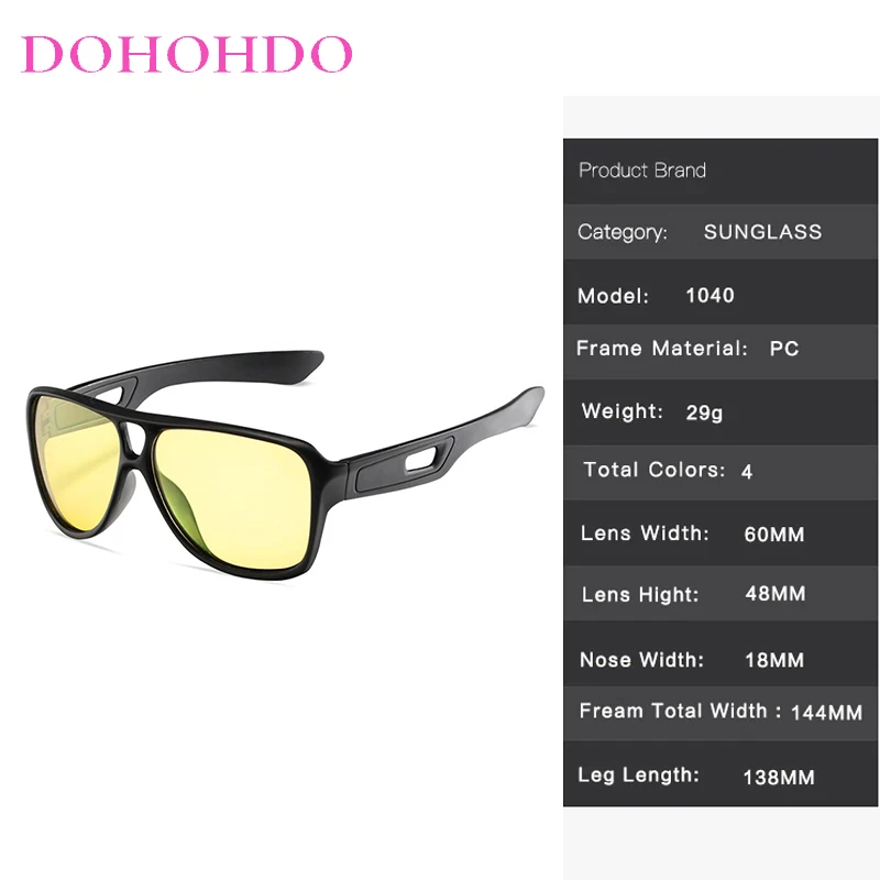 2026 خمر العلامة التجارية مصمم المضادة للوهج للرؤية الليلية النظارات الشمسية للرجال النساء الاستقطاب ليلة القيادة للجنسين نظارات UV400 Очки