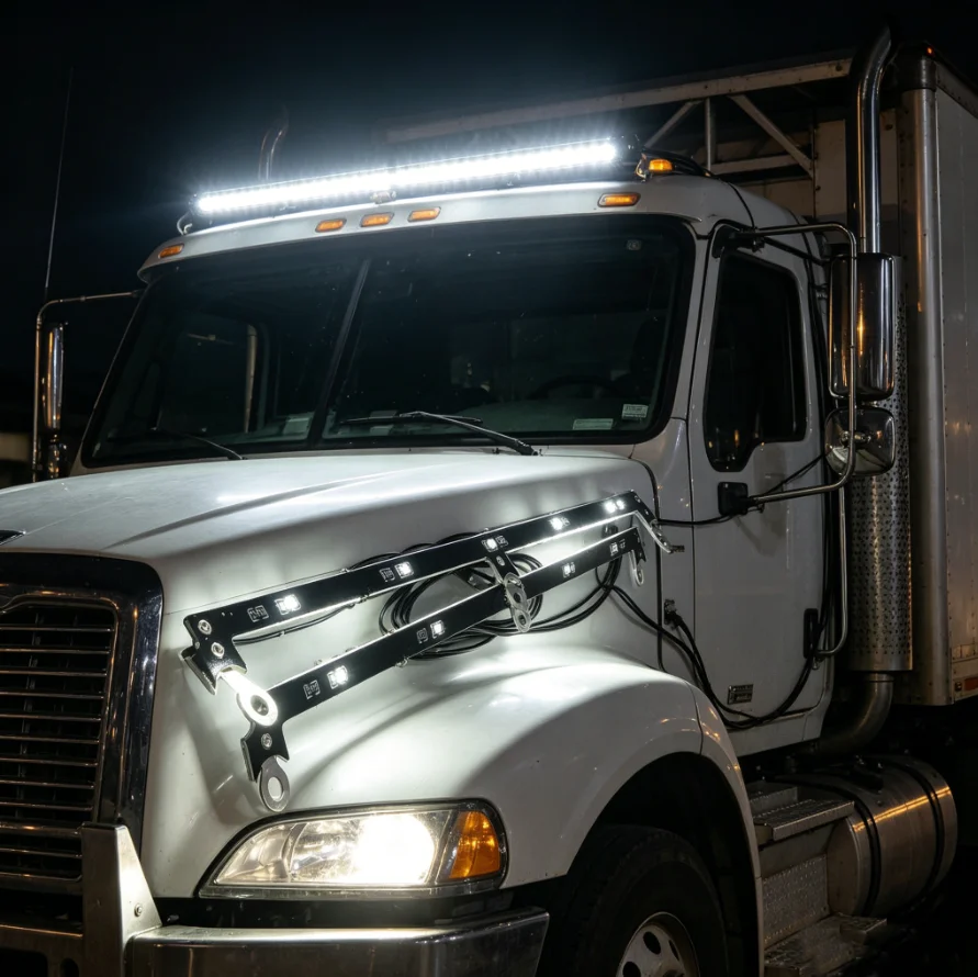 RC 1/14 LED Side Lamp Side Skirt Lights for Tamiya Hydraulic Excavator Loader Dump Truck SCANIA VOLVO Trailer Tipper DIY Parts