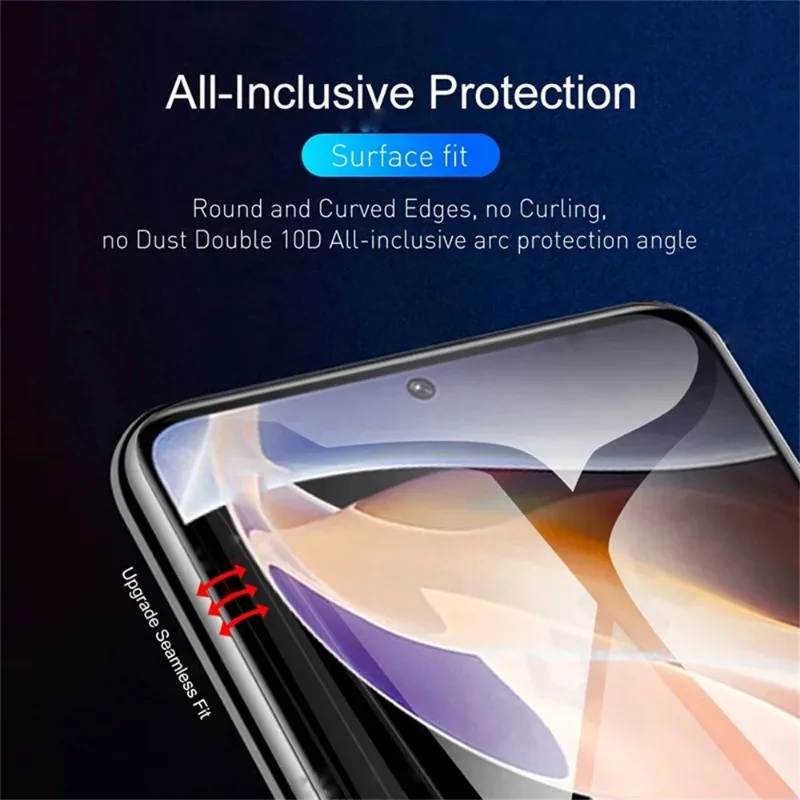 5 Pcs Hydrogel Film For Moto Motorola Edge 50 40 Pro Neo G34 G14 G54 4G 5G Anti-Spy Curved Screen Protector Full Protection