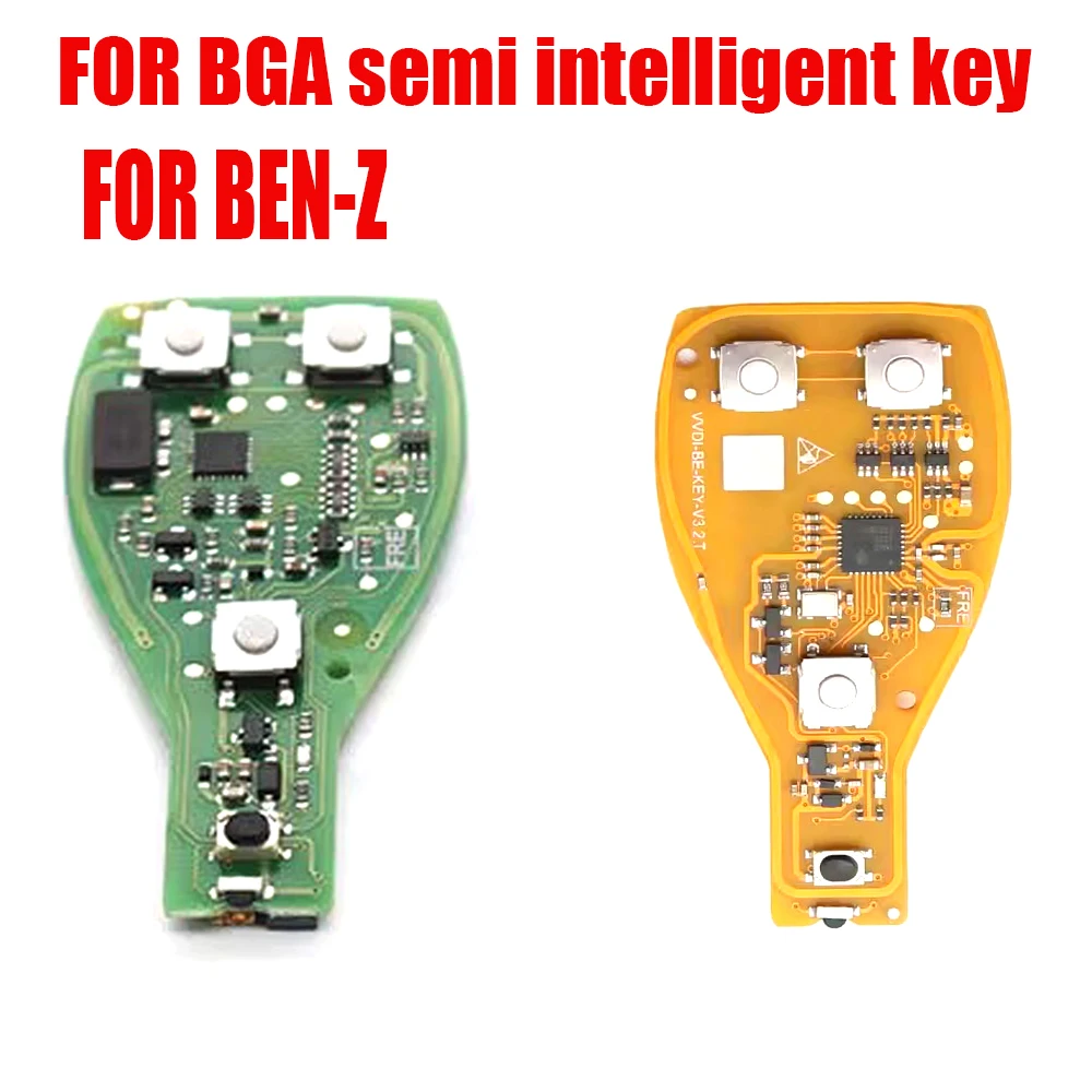 for VVDI Yellow Board for Ben-z Smart Card Key With Case Suitable for V3.2 PCB Yellow Improved Version Smart 315MHz 433MHz