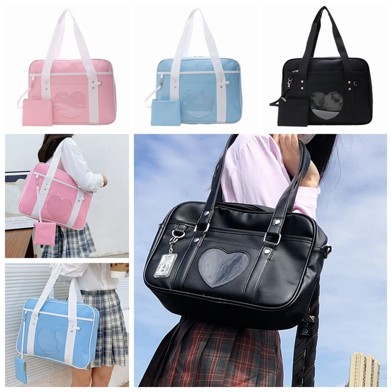 Handbag Travel Fashion Simple Large Capacity Casual Shoulder Bag Luggage Cartoon Soft Girl Girl Heart Anime Love Matching Bags