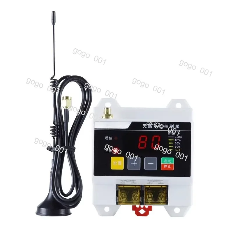 Smart Pump Remote Switch, Wireless Water Level Sensor for Auto On/Off Control, Easy Install Home System