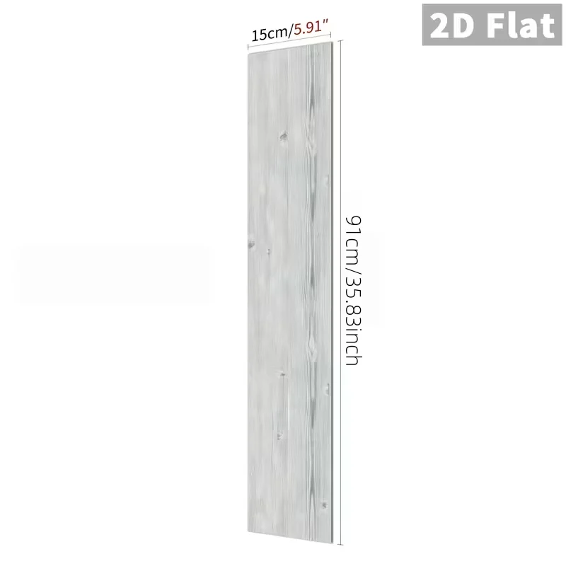 5pcs 91x15cm Self-adhesive PVC Floor Tiles, Waterproof and Stain-resistant, Suitable for Bathroom, Kitchen, Living Room, Home De