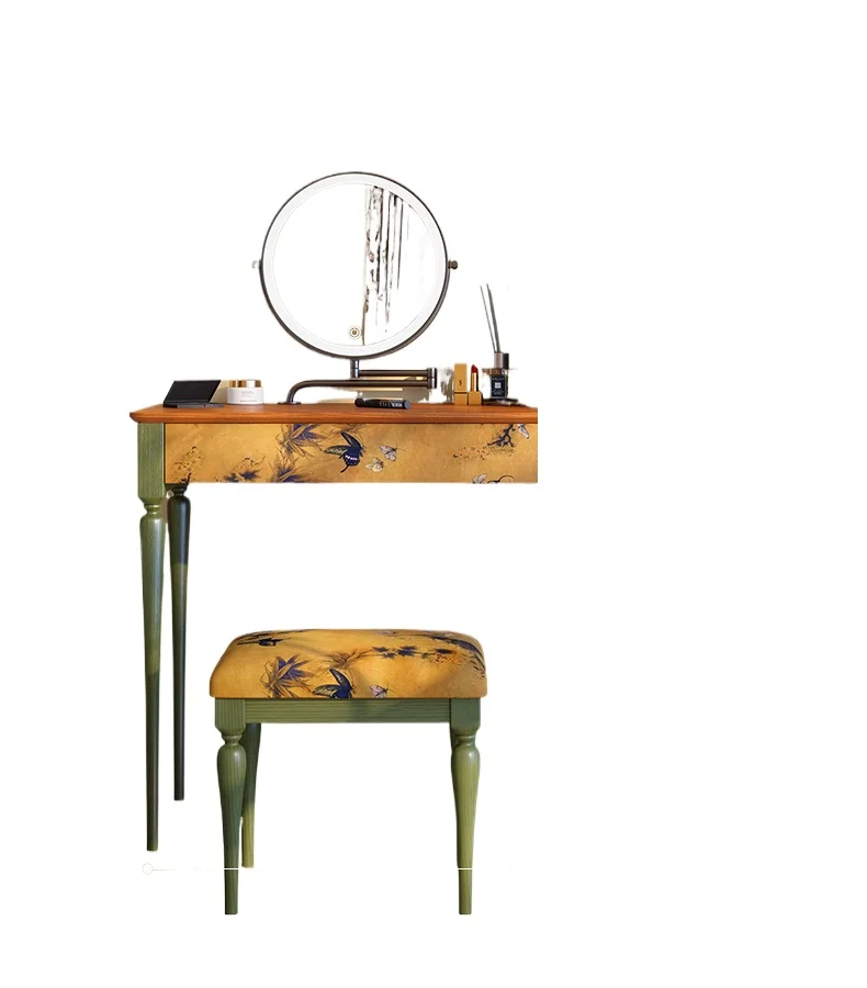 

New dresser master bedroom solid wood makeup table retractable dresser chest integrated