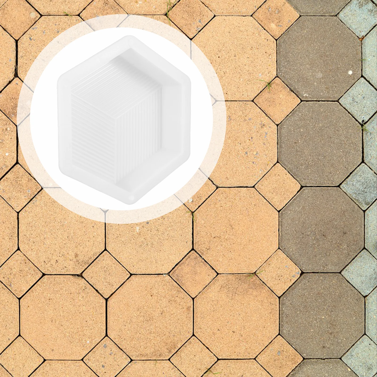 

Hexagon Reusable Brick Mold Concrete Stepping Stone Garden Path Maker Forms Pavement Molding Tools Outdoor Paving Stone Lawn