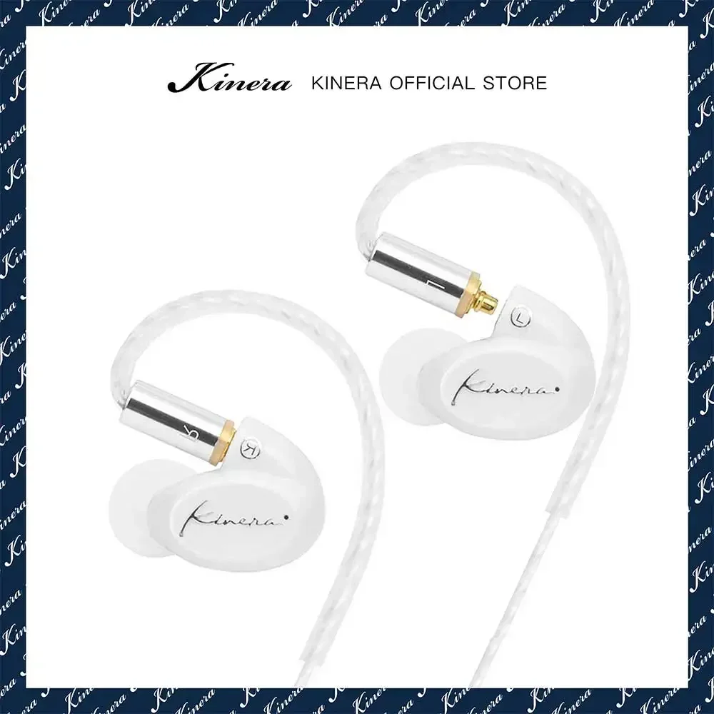 

Kinera SIF HIFI wired in ear headphones DJ music dynamic driver running sports earbuds display with MMCX wired headphones