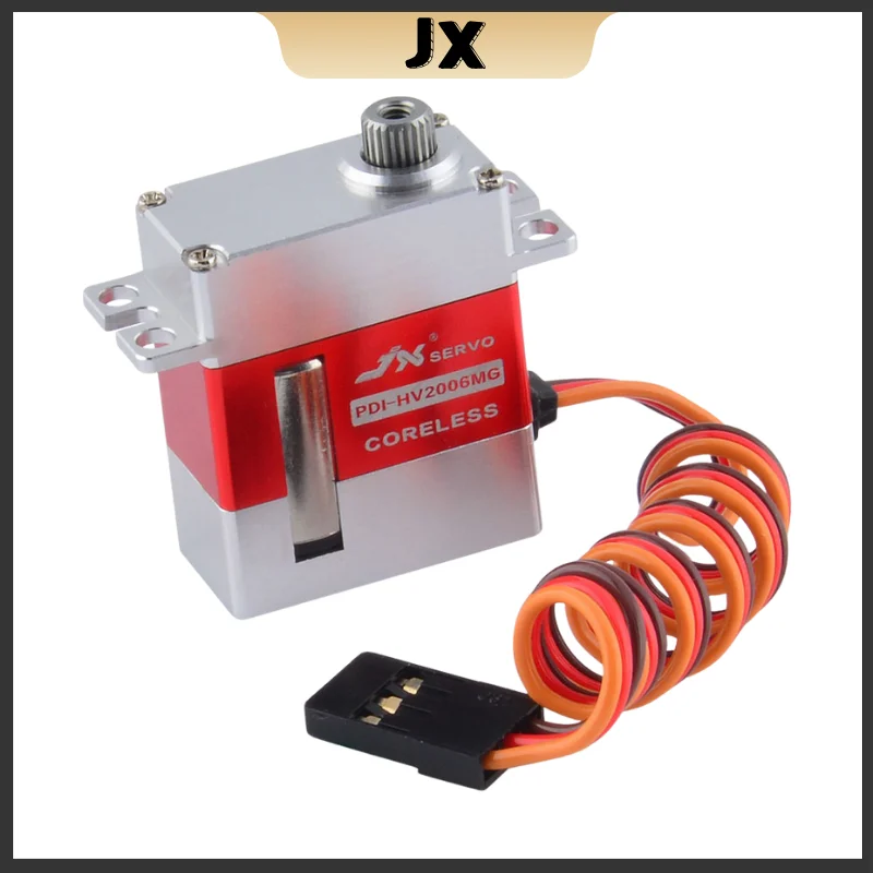 JX Servo PDI-HV2006MG 6.2kg Metal Gear Full CNC Coreless HV Digital Servo for RC Glider 500 Class Heli Tail And Swashplate